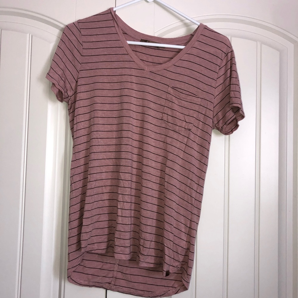 Pink striped shirt
